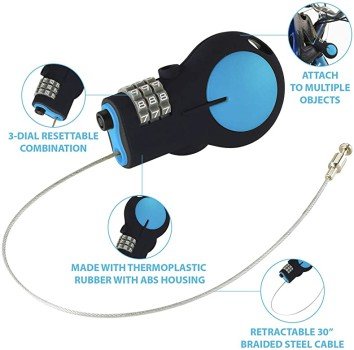 Lewis N. Clark Retractable Cable Lock