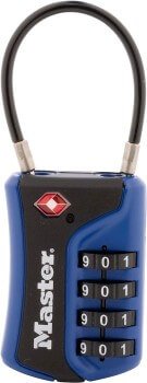 TSA-Approved Set-Your-Own Combination Cable Luggage Lock